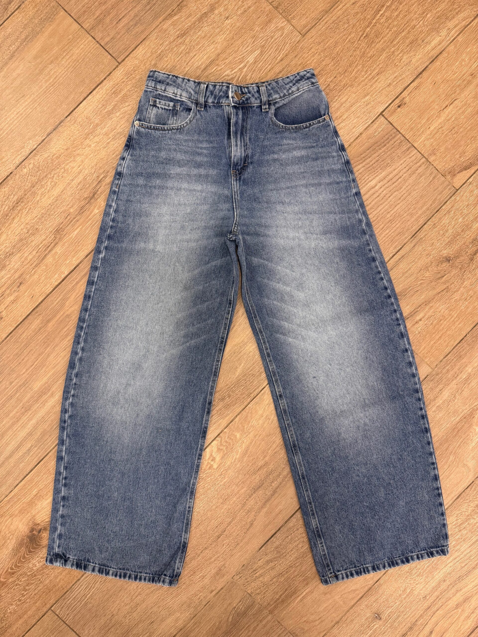 ALISON - EXTRA WIDE LEG TIRO ALTO OCEAN BLUE