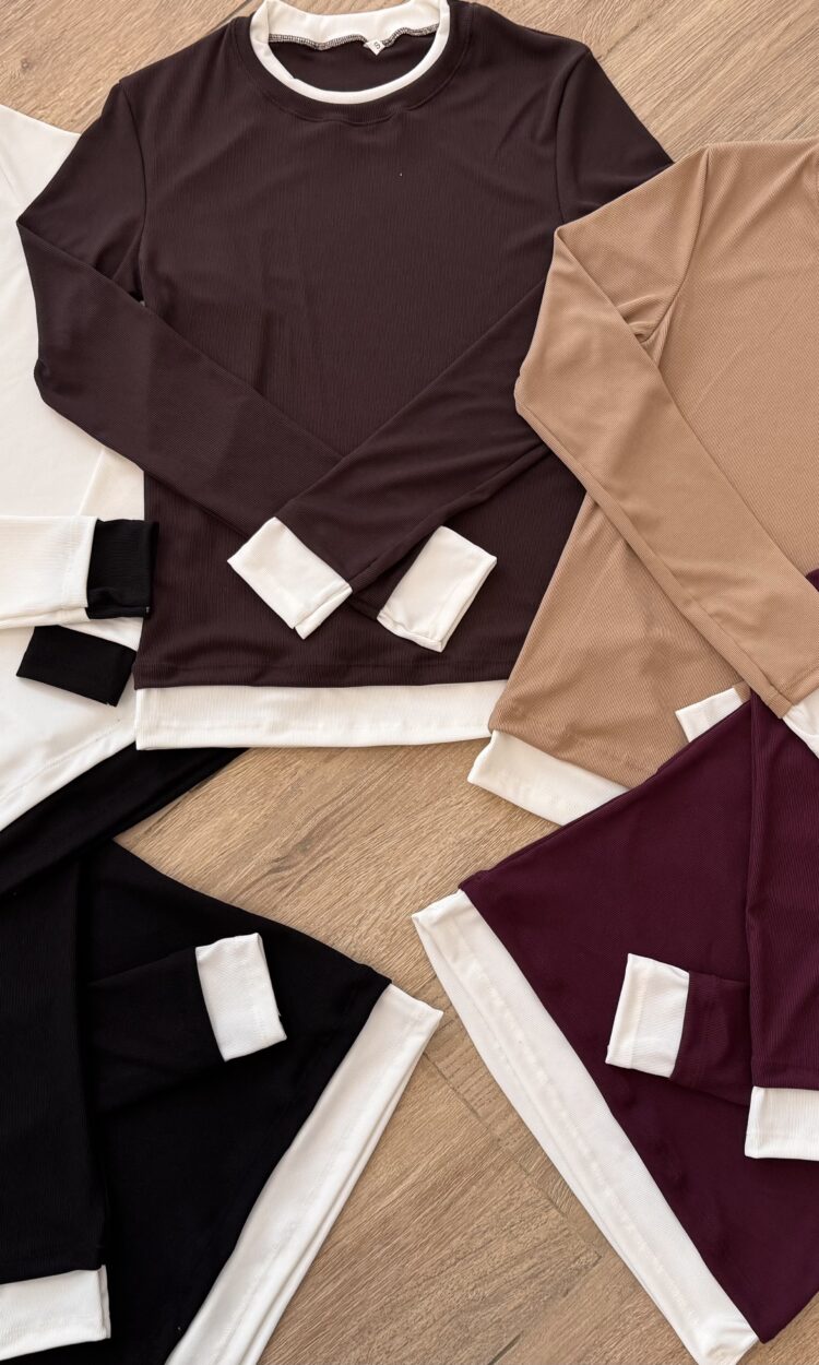 MARU - MORLEY RIBB MANGA LARGA BASICA SUPERPUESTA