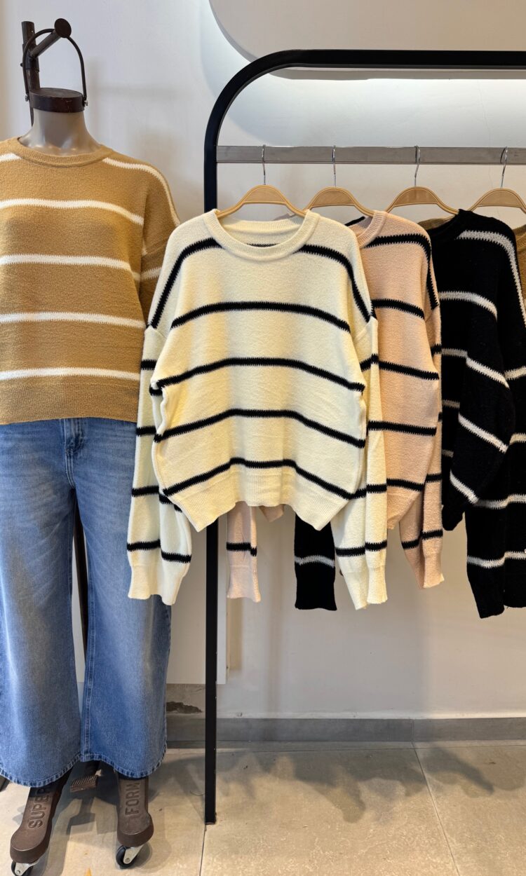 SW INES - RAYADO ANCHO CON MANGAS ANCHAS