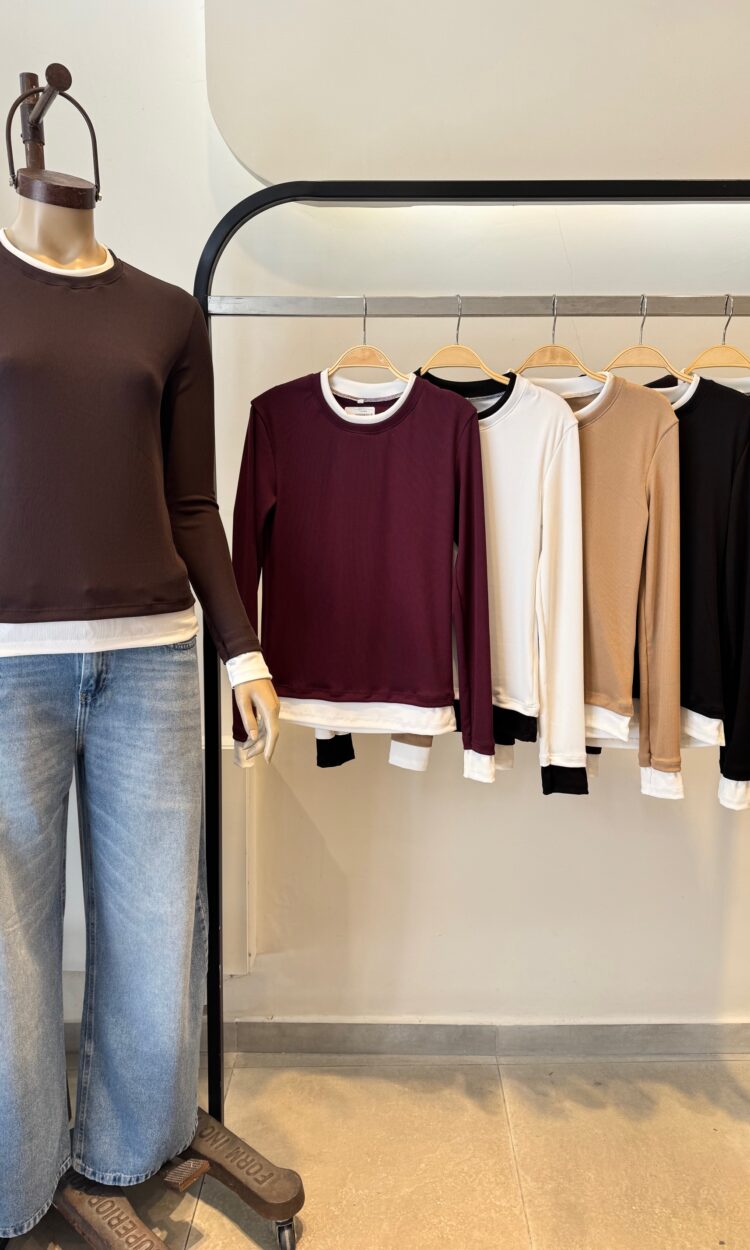 MARU - MORLEY RIBB MANGA LARGA BASICA SUPERPUESTA