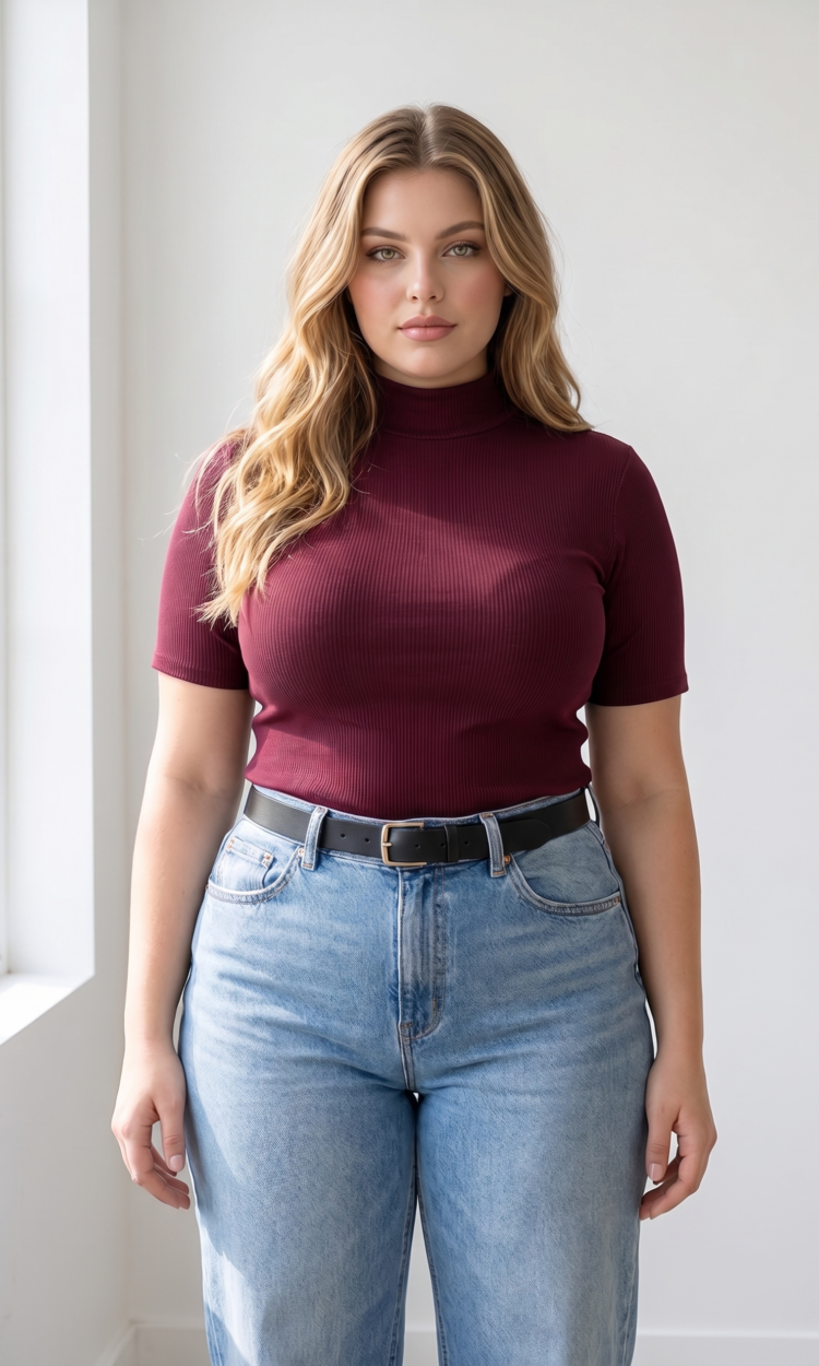 ISABEL - MORLEY RIBB 1/2 POLERA MANGA 3/4