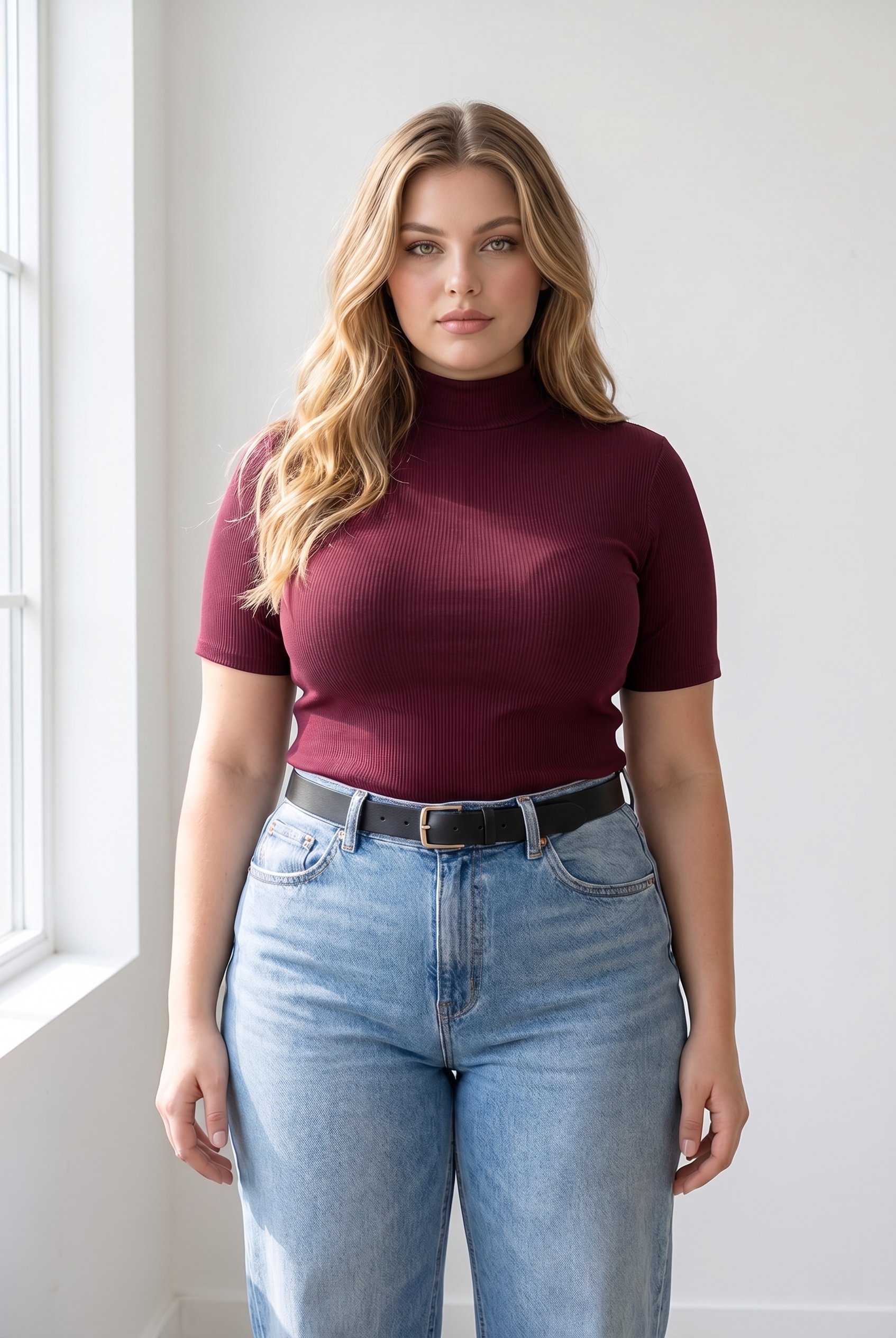 ISABEL - MORLEY RIBB 1/2 POLERA MANGA 3/4